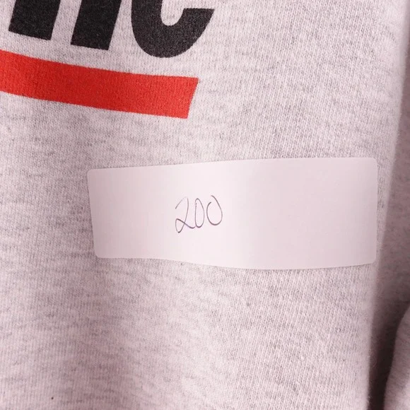 Supreme Classic Logo‎ Crewneck Pullover Sweatshirt Heather Grey Men's Medium